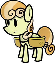 Size: 1751x1989 | Tagged: safe, artist:fineprint-mlp, character:junebug, female, paper mario, paper pony, parody, solo