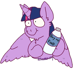 Size: 688x646 | Tagged: safe, artist:pony-puke, character:twilight sparkle, character:twilight sparkle (alicorn), species:alicorn, species:pony, bottle, female, simple background, solo, transparent background, water bottle