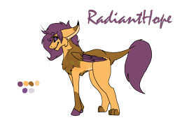 Size: 2338x1700 | Tagged: safe, artist:thebigearredbat, oc, oc only, oc:radianthope, parent:gabby, parent:scootaloo, parents:gabbyloo, darkverse, interspecies offspring, magical lesbian spawn, offspring, simple background, solo, transparent background
