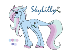 Size: 2338x1700 | Tagged: safe, artist:thebigearredbat, oc, oc only, oc:skylilly, parent:starlight glimmer, parent:trixie, parents:startrix, darkverse, magical lesbian spawn, offspring, simple background, solo, transparent background