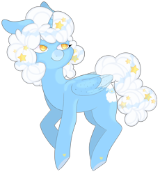 Size: 3500x3800 | Tagged: safe, artist:veincchi, oc, oc only, oc:puddle puff, species:alicorn, species:pony, cute, female, simple background, solo, transparent background
