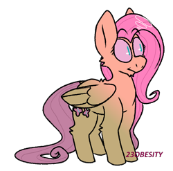Size: 822x813 | Tagged: safe, artist:pony-puke, character:fluttershy, species:pony, female, mare, simple background, solo, standing, transparent background