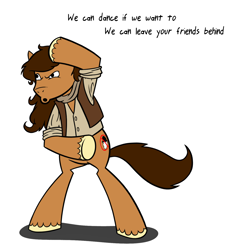 Size: 1270x1353 | Tagged: safe, artist:sir-dangereaux, 80s, ivan doroschuk, men without hats, ponified, safety dance