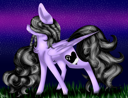 Size: 4761x3680 | Tagged: safe, artist:cat-chai, oc, oc:serenity, species:pegasus, species:pony, crying, female, high res, mare, night, solo
