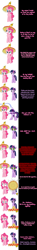 Size: 1000x6840 | Tagged: safe, artist:undead-niklos, character:king sombra, character:pinkie pie, character:twilight sparkle, comic:pinkie pie says goodnight, comic, dark magic, king sombrero, pink text, purple text, sombrero