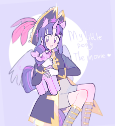 Size: 1854x2023 | Tagged: safe, artist:vilkadvanoli, character:twilight sparkle, character:twilight sparkle (alicorn), species:alicorn, species:pony, my little pony:equestria girls, clothing, female, hat, looking at you, pirate hat, plushie, solo