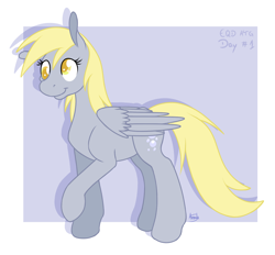 Size: 1400x1300 | Tagged: safe, artist:akashasi, character:derpy hooves, species:pegasus, species:pony, colored pupils, female, mare, smiling, solo