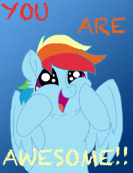 Size: 2550x3300 | Tagged: safe, artist:zee-stitch, character:rainbow dash, awesome, awesome face, cute, dashabetes, female, happy, positive ponies, solo