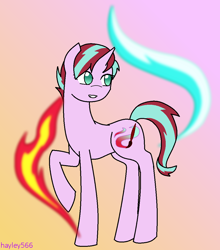 Size: 960x1093 | Tagged: safe, artist:hayley566, oc, oc only, oc:daylight gleam, parent:starlight glimmer, parent:sunset shimmer, parents:shimmerglimmer, species:pony, species:unicorn, female, magical lesbian spawn, mare, offspring, solo