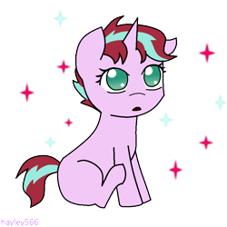 Size: 894x894 | Tagged: safe, artist:hayley566, oc, oc only, oc:daylight gleam, parent:starlight glimmer, parent:sunset shimmer, parents:shimmerglimmer, species:pony, species:unicorn, baby, baby pony, female, filly, magical lesbian spawn, offspring, simple background, solo, transparent background