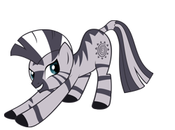 Size: 2000x1485 | Tagged: safe, artist:luckysmores, character:zecora, species:zebra, exploitable meme, female, iwtcird, simple background, solo, stretching, transparent background