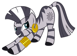 Size: 2000x1439 | Tagged: safe, artist:luckysmores, character:zecora, species:zebra, exploitable meme, female, iwtcird, simple background, solo, stretching, transparent background, vector