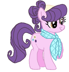 Size: 389x405 | Tagged: safe, artist:qjosh, character:suri polomare, species:earth pony, species:pony, ascot, clothing, female, simple background, solo, white background