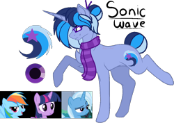 Size: 1058x751 | Tagged: safe, artist:king-justin, base used, character:rainbow dash, character:trixie, character:twilight sparkle, oc, parent:rainbow dash, parent:trixie, parent:twilight sparkle, species:pony, species:unicorn, ship:trixdash, ship:twidash, ship:twixie, clothing, female, glasses, hair bun, lesbian, magical lesbian spawn, magical polyamorous spawn, magical threesome spawn, multiple parents, offspring, parents:twixiedash, scarf, shipping, simple background, tail bun, transparent background, twixiedash