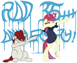 Size: 1841x1500 | Tagged: safe, artist:crystalightrocket, character:moondancer, character:moondancer (g1), species:pony, species:unicorn, g1, g4, 35th anniversary, bow, clothing, dab, female, g1 to g4, generation leap, hair bow, mare, simple background, sweater, transparent background