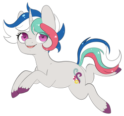 Size: 3200x3000 | Tagged: safe, artist:veincchi, oc, oc only, oc:mirage, species:pony, species:unicorn, female, gray coat, heart eyes, mare, multicolored hair, purple eyes, simple background, solo, transparent background, wingding eyes