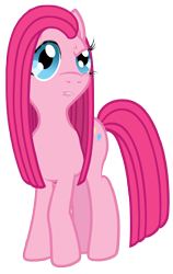 Size: 2700x4260 | Tagged: safe, artist:fascismnotincluded, character:pinkamena diane pie, character:pinkie pie, species:pony, cute, cuteamena, female, personality swap, simple background, solo, transparent background, vector
