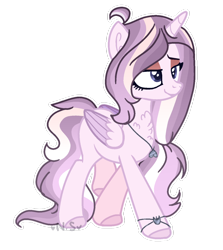 Size: 1024x1150 | Tagged: safe, artist:at--ease, oc, species:alicorn, species:pony, female, mare, simple background, solo, transparent background