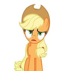 Size: 1500x1500 | Tagged: safe, artist:punchingshark, character:applejack, species:pony, episode:over a barrel, g4, my little pony: friendship is magic, female, simple background, solo, transparent background, vector