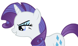 Size: 1500x886 | Tagged: safe, artist:punchingshark, character:rarity, species:pony, female, simple background, smiling, smirk, solo, transparent background, vector