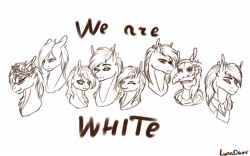 Size: 3200x2000 | Tagged: safe, artist:luna dave, oc, oc only, oc:white night, species:pony, looking at you, rule 63