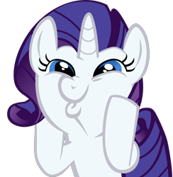 Size: 7082x7250 | Tagged: safe, artist:rainbowplasma, part of a set, character:rarity, species:pony, species:unicorn, bust, cute, dashface, female, funny face, hooves on cheeks, mare, raribetes, silly, silly pony, simple background, so awesome, solo, squishy cheeks, transparent background