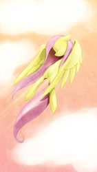 Size: 1080x1920 | Tagged: dead source, safe, artist:sir-dangereaux, character:fluttershy, species:pegasus, species:pony, g4, eyes closed, female, flying, mare, photoshop, solo