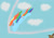 Size: 1280x905 | Tagged: safe, artist:sharpiesketches, character:rainbow dash, species:pony, g4, my little pony: friendship is magic, cloud, flying, logo, shockwave, simple background, smiling, smirk