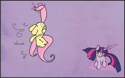 Size: 1920x1200 | Tagged: safe, artist:finalflutter, character:fluttershy, character:twilight sparkle, magic