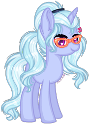 Size: 742x1012 | Tagged: safe, artist:fantarianna, character:sugarcoat, species:pony, species:unicorn, my little pony:equestria girls, bedroom eyes, cute, equestria girls ponified, female, glasses, heart eyes, looking at you, mare, ponified, simple background, smiling, solo, sugarcute, transparent background, wingding eyes