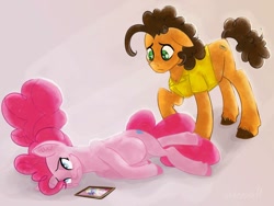 Size: 1032x774 | Tagged: safe, artist:nyota71, character:cheese sandwich, character:pinkie pie, species:earth pony, species:pony, ship:cheesepie, episode:the last problem, g4, my little pony: friendship is magic, depression, female, framed picture, future, male, memories, pregnant, sad, shipping, straight