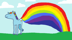 Size: 762x434 | Tagged: safe, artist:seniorpony, character:rainbow dash, species:pony, female, mare, rainbow trail, solo