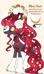 Size: 1800x3000 | Tagged: safe, artist:taligintou, base used, oc, oc:midas touch, species:pony, species:unicorn, connected horn, no gender, solo