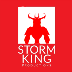Size: 512x512 | Tagged: safe, artist:jrshinkansenhorse, edit, character:storm king, my little pony: the movie (2017), logo, logo edit, logo parody, storm king comics, storm king productions
