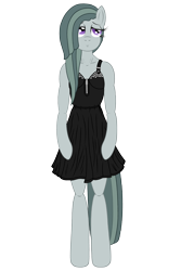 Size: 3200x4800 | Tagged: safe, artist:fascismnotincluded, character:marble pie, species:anthro, species:unguligrade anthro, arm hooves, clothing, dress, female, high res, simple background, solo, transparent background, vector