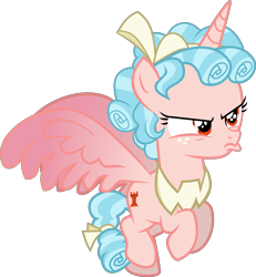 Size: 7000x7588 | Tagged: safe, artist:lincolnbrewsterfan, character:cozy glow, species:alicorn, species:pony, episode:the ending of the end, g4, my little pony: friendship is magic, alicornified, cozy glow is not amused, cozycorn, foal, race swap, simple background, transparent background, vector