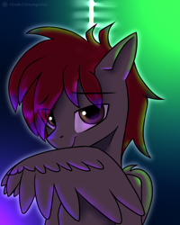 Size: 1600x2000 | Tagged: safe, artist:endelthepegasus, oc, oc:jankie, species:pegasus, species:pony, floppy ears, looking at you, male, smiling at you, solo