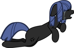 Size: 9848x6498 | Tagged: safe, artist:lincolnbrewsterfan, oc, oc:neigh sayer, species:earth pony, species:pony, 2020, crying, estories, mourning, sad, sadness, simple background, solo, sorrow, tears of pain, tragic, transparent background, vector