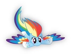 Size: 1495x1130 | Tagged: safe, artist:lincolnbrewsterfan, derpibooru original, character:rainbow dash, species:pegasus, species:pony, .svg available, archive, female, rainbow power, rainbow power-ified, simple background, solo, special wings, svg, transparent background, vector, vector trace
