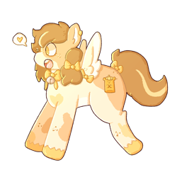 Size: 2000x2000 | Tagged: safe, artist:rigbythememe, oc, oc only, species:pegasus, species:pony, bee, female, food, honey, insect, mare, simple background, solo, transparent background