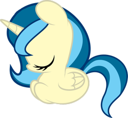 Size: 900x829 | Tagged: safe, artist:mirry92, oc, oc only, oc:tina fountain heart, species:alicorn, species:pony, alicorn oc, recolor, simple background, sleeping, solo, transparent background, vector