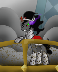 Size: 800x1000 | Tagged: safe, artist:koharuveddette, character:king sombra, species:pony, species:unicorn, episode:the crystal empire, g4, my little pony: friendship is magic, male, solo