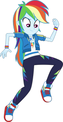 Size: 3153x6000 | Tagged: safe, artist:steyrrdash, character:rainbow dash, equestria girls:holidays unwrapped, g4, my little pony: equestria girls, my little pony:equestria girls, spoiler:eqg series (season 2), converse, dashing through the mall, female, shoes, simple background, sneakers, solo, transparent background, vector