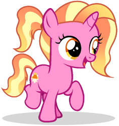 Size: 672x712 | Tagged: safe, artist:mlptmntdisneykauane, base used, character:luster dawn, species:pony, species:unicorn, episode:the last problem, g4, my little pony: friendship is magic, cute, female, filly, filly luster dawn, lusterbetes, raised hoof, simple background, solo, transparent background, younger