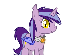 Size: 1024x768 | Tagged: safe, artist:crystal wishes, oc, oc:soaring fangs, oc:stormlight, species:alicorn, species:bat pony, species:pony, amulet, glow, jewelry, looking at you, simple background, slit eyes, slit pupils, smiling at you, solo, transparent background