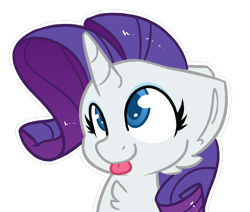 Size: 1280x1086 | Tagged: safe, artist:northwindsmlp, character:rarity, species:pony, species:unicorn, blep, bust, chest fluff, colored pupils, cute, female, mare, portrait, rarara, raribetes, simple background, solo, tongue out, transparent background