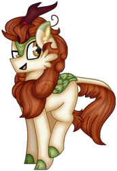 Size: 420x609 | Tagged: safe, artist:tater, character:autumn blaze, species:kirin, female, simple background, solo, transparent background