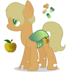 Size: 838x790 | Tagged: safe, artist:magicuniclaws, artist:n0va-bases, base used, oc, oc:rotting apple, parent:applejack, parent:queen chrysalis, parents:chrysajack, species:changepony, species:earth pony, species:pony, cutie mark, female, hybrid, interspecies offspring, magical lesbian spawn, mare, offspring, simple background, solo, transparent background