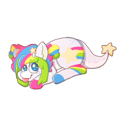 Size: 2000x2000 | Tagged: safe, artist:rigbythememe, derpibooru original, oc, oc only, oc:plushie (rigbythememe), species:earth pony, species:pony, colored hooves, colorful, female, multicolored hair, rainbow hair, simple background, solo, transparent background