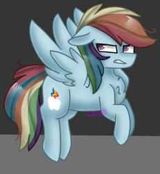 Size: 729x793 | Tagged: safe, artist:tater, character:mean rainbow dash, character:rainbow dash, species:pegasus, species:pony, episode:the mean 6, g4, my little pony: friendship is magic, chest fluff, clone, female, solo